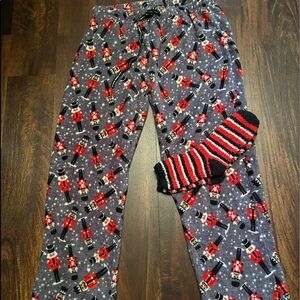 Women’s Hannah Wooden Soldier Boy Pattern Pajama Pants w/Matching Socks